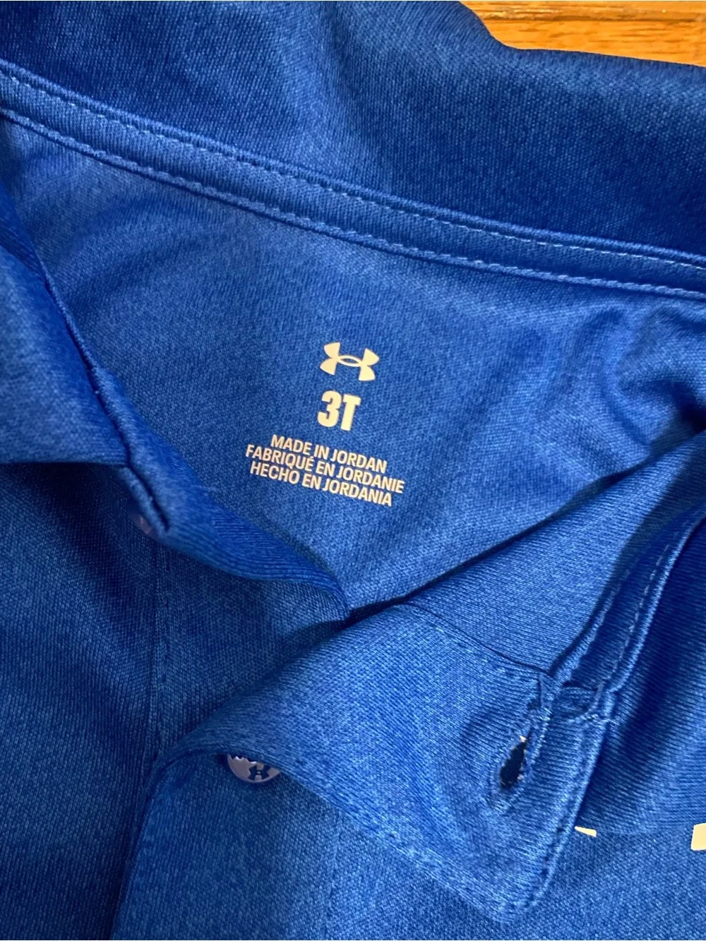 Under Armour Boys Royal Blue Polo with Black Athletic Shorts